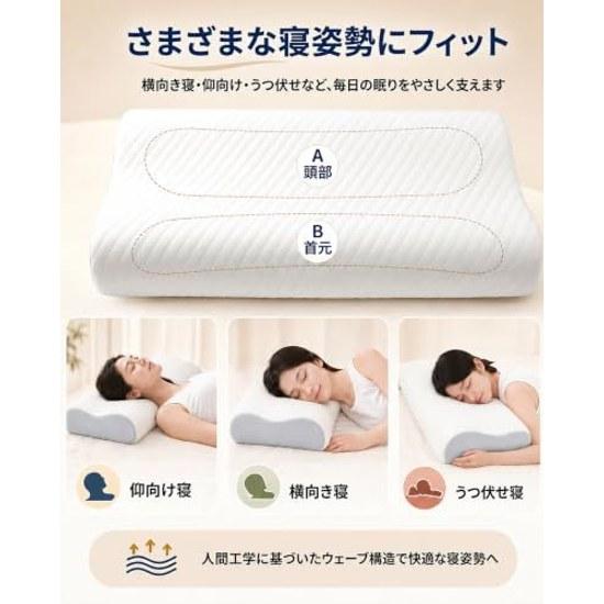 Pillow sleeping shoulder neck relaxation 60D high density 6334cm two-level height adjustment 9 12cm low rebound comfortable sleep suitable back side