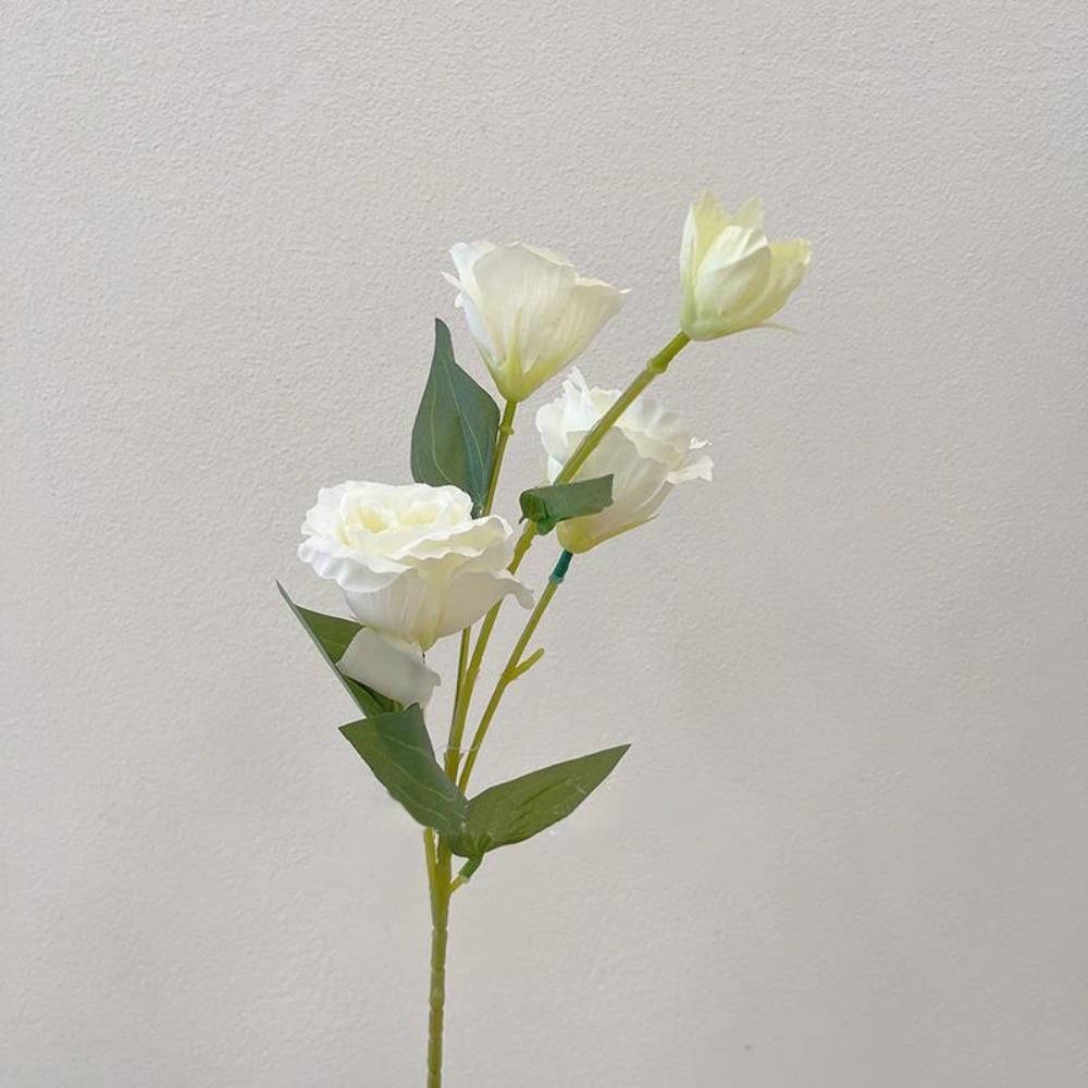 Large Size Artificial Lisianthus Flowers Silk Material Artificial Flowers Artificial Eustoma Grandiflorum Roses