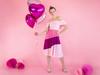 Partydeco Balon Foliowy Serce 45Cm Jasny Roz