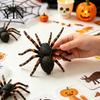 Gedetailleerd Spinnenornament voor Display Realistisch Beeldje, Levensgetrouw Nep Vogelspin Figuur, Plastic Dierlijk Arachnide Model Halloween Grappen Props,