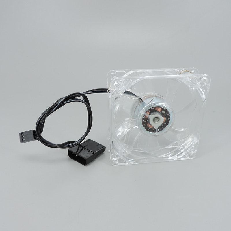 8025 Grün Rot Blau Weiß Vierfarbig 4-Pin LED PC Computergehäuse Bürstenloser Lüfter 80x80x25 DC 12V 3-Pin und 4-Pin Kühler L