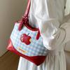 Cute apple shoulder bag women's summer new student class commute leisure armpit bag