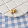 Sterling Silver & Imitation Gold Lotus Bow Star Spacer Beads for Baby Rope Weaving