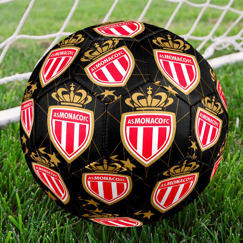 Monaco Football club Printed Size 5 Soccer Balls, High-Quality, Anti-Slip, Protective Football, A Unique Gift , Birthdays, Christmas Gifts