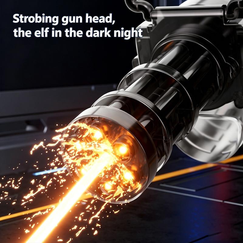 Auto Gatling Water Gun Cannon Rotating High-Pressure Electric Water Gun Toy Adults Outdoor Summer Fun Play Kid Gifts