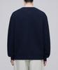 Musinsa Standard Relaxed Ribbed Round Neck Cardigan [Navy]