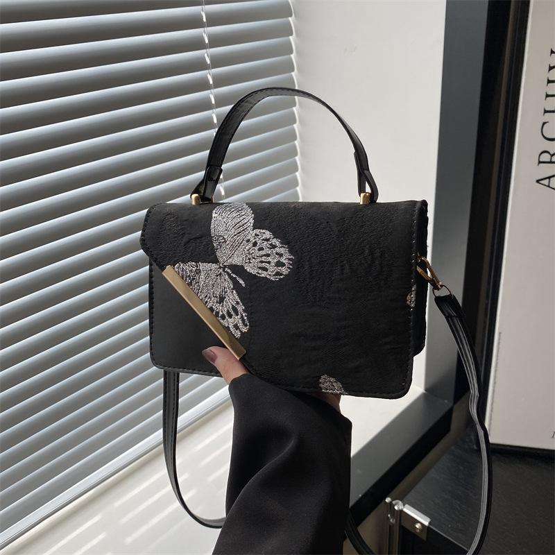 Ji High-Value Butterfly Fashion Casual Bag Women'S Bag Trendy Fashion Portable Trendy Bag Small Square Bag