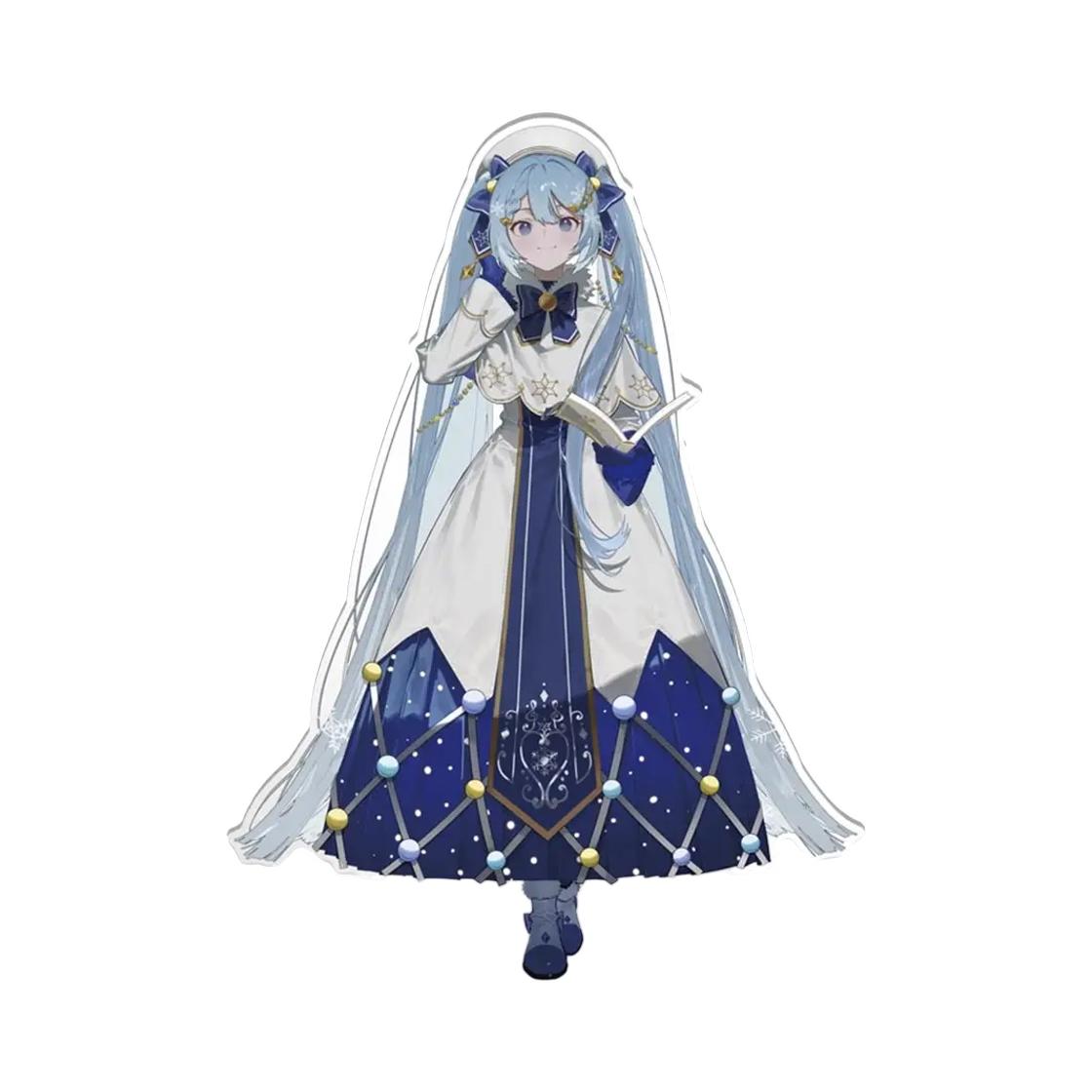 Bandai Ichiban Kuji Snow Miku Snow Miku All Stars M Prize Snow Miku 2021 Big Acrylic Stand ONE SIZE