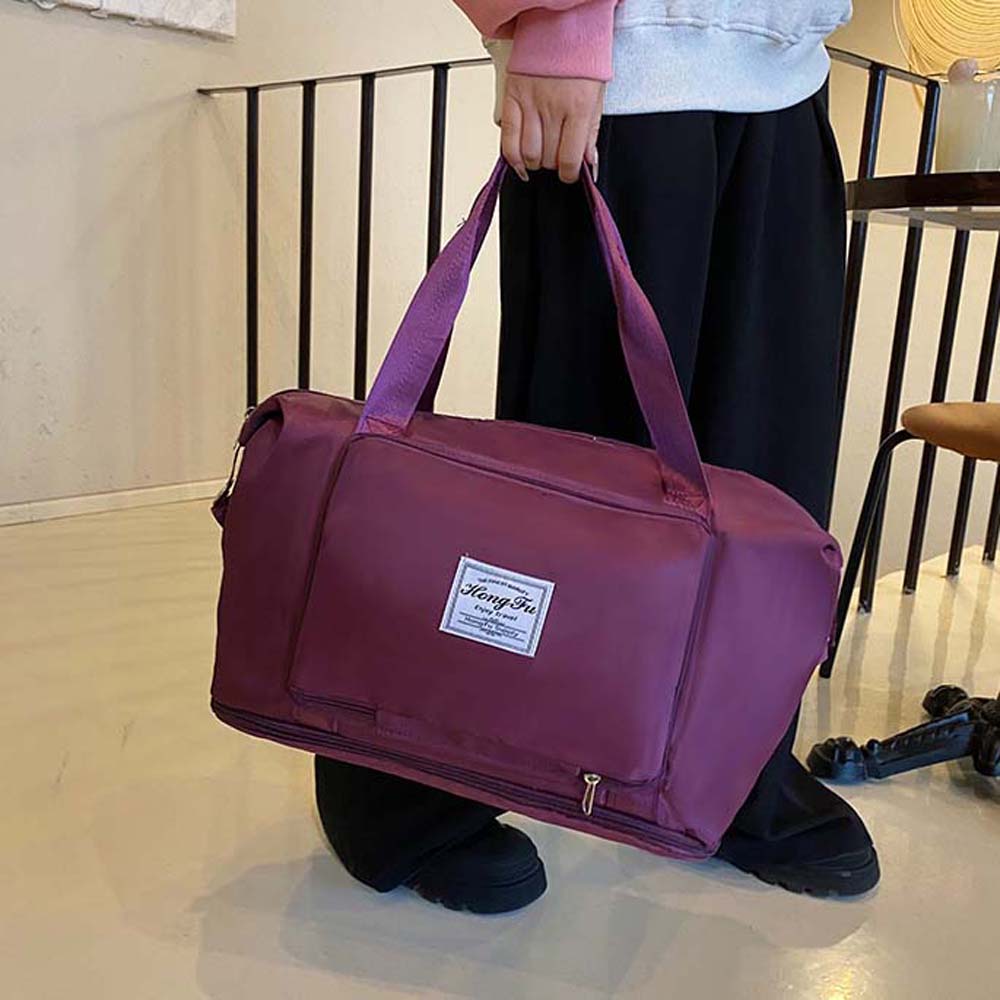 Foldable Expand Luggage Bag Sturdy Large Capacity Handbag Oxford Cloth Travel Bag  Work
