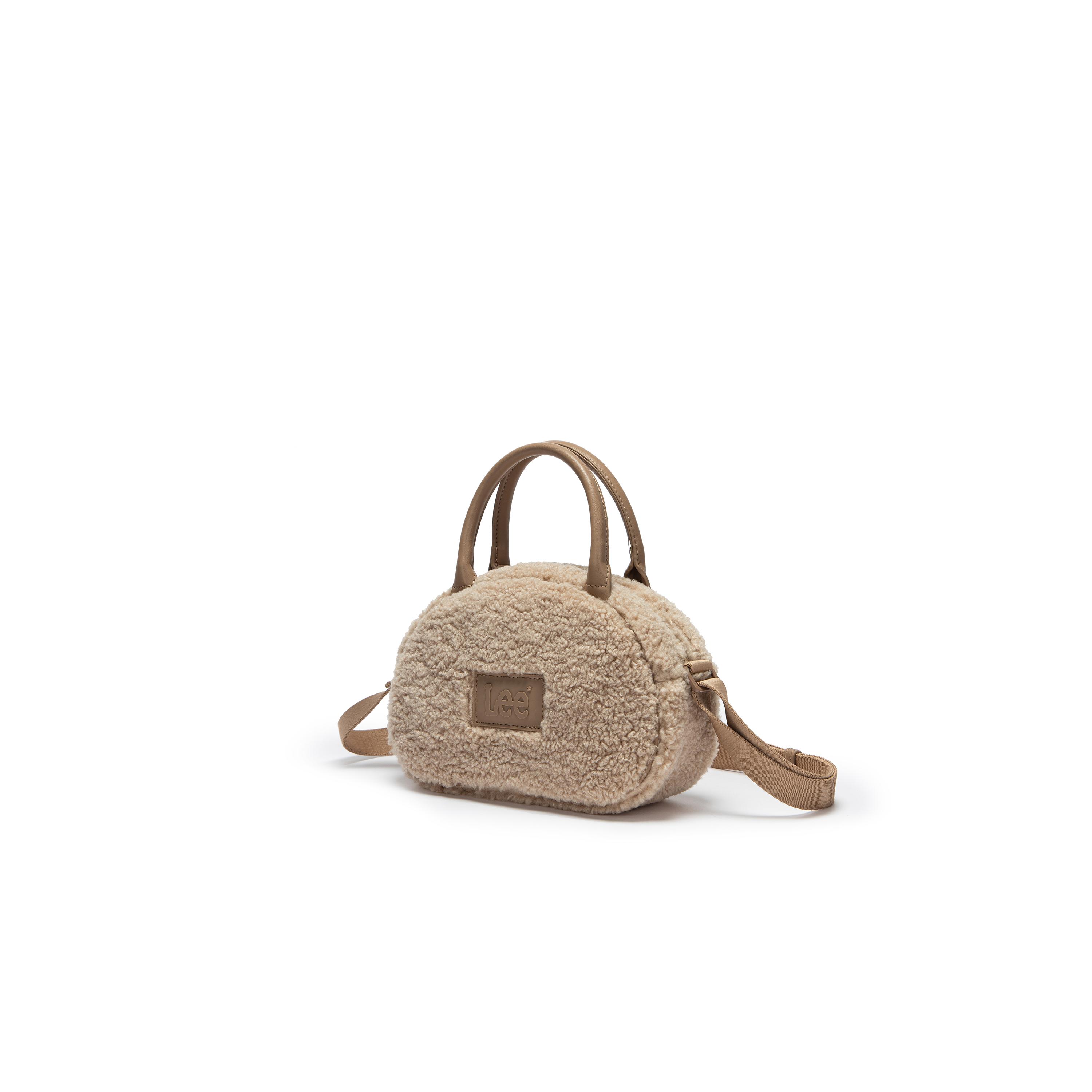 

New Lee Fabric, PU Crossbody Bag Regular Women s Khaki LE240097M-306 23.1*8.1*15.5CM