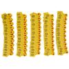 100Pcs TPU Pig Cow Ear Tag with Number 001‑100 Ear Label Tag Farm Livestock AccessoryYellow