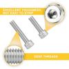 50 Pieces of Hex Head Screw and Nut Set, M3 Stainless Steel Screw Series, Suitable for Small DIY Repair Projects