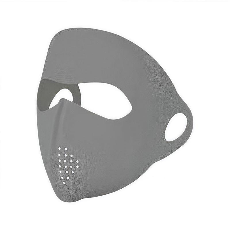

Summer Women s Sun Protection Face Mask UV Protection Full Face Coverage Breathable Mask Thin Ice Silk Sunshade Mask one size темно-сірий