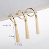 Boucles d'oreilles dorées style Zoro - Accessoires Cosplay One Piece