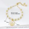 Hot Sale Zircon Shell Mother Theme Copper Bead Pearl Chain Bracelet Fashion for Women Mom Holiday Mother's Day Jewelry Gift