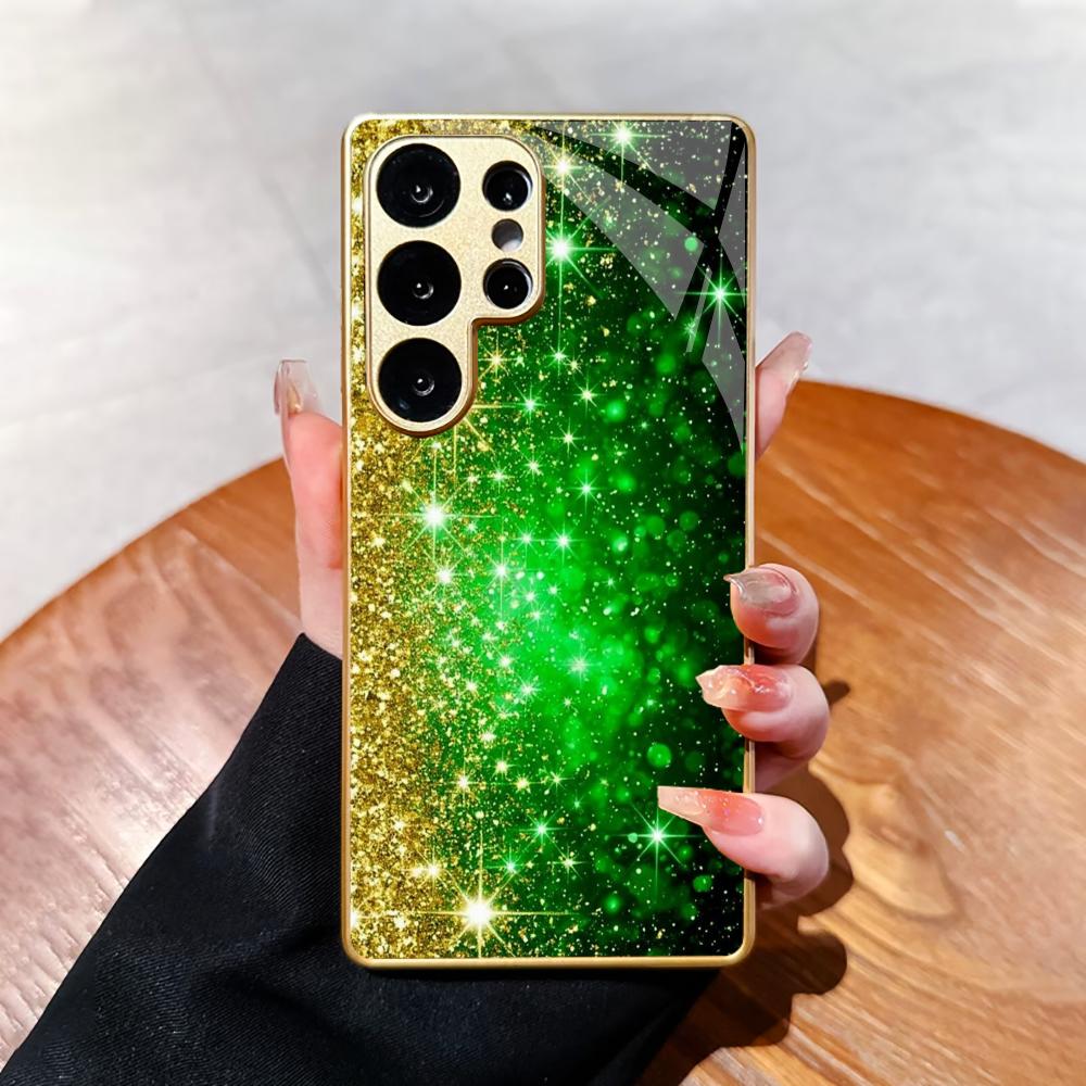 Modèle Bestseller Cristal Étui de Téléphone Luxueux Étui de Téléphone en Verre Électrodéposé pour Samsung Galaxy S26 S25 S24 S23 S22 FE, Ultra, Plus