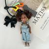 Creative Cute Mini BABI Princess Doll Toy Keychain Pendant Fashion Design Exquisite Clothe Series Backpack Pendant Birthday Gift