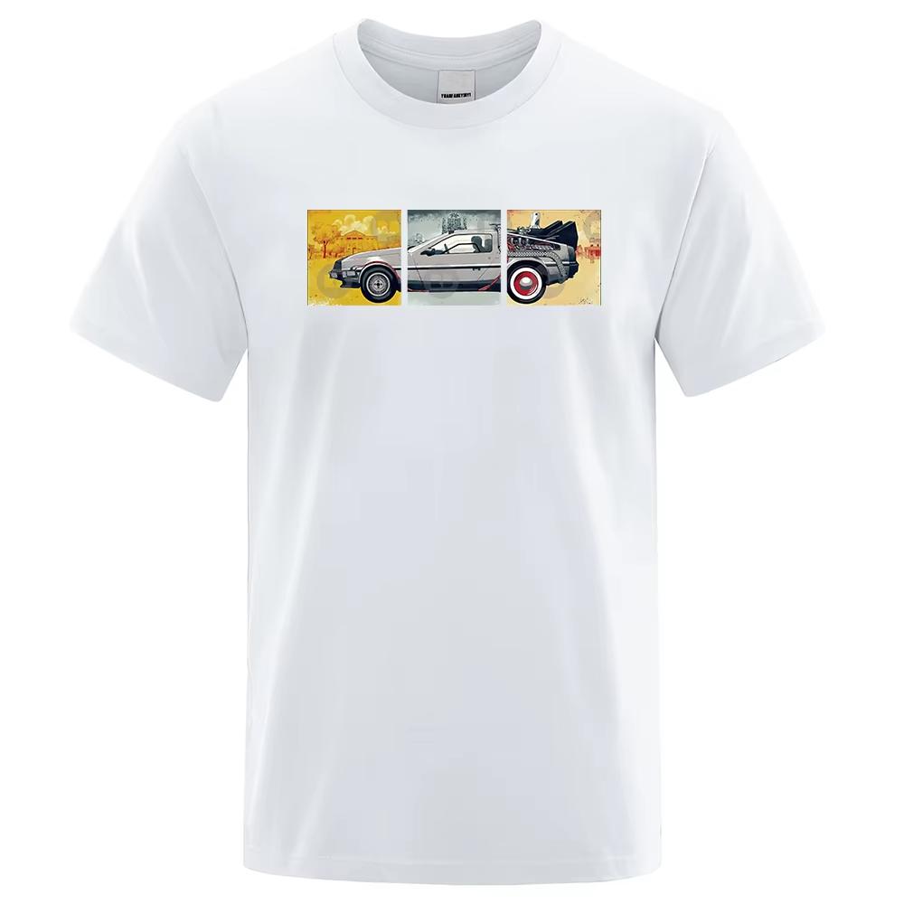 

2026Summer Fashion Unisex Tshirt Unisex Classic Movie Series Back To The Future Graphic Tshirts Summer Oversized Shortsleev Tee 4XL