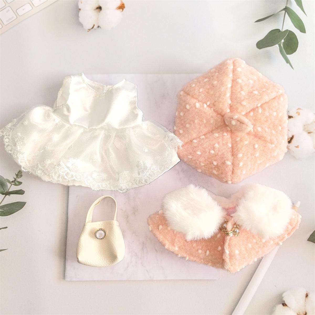 25cm French Beret Outfit for Pretend Play Doll - Baby Girl Dressing Accessory Fits 25cm Doll (Doll Not Included)