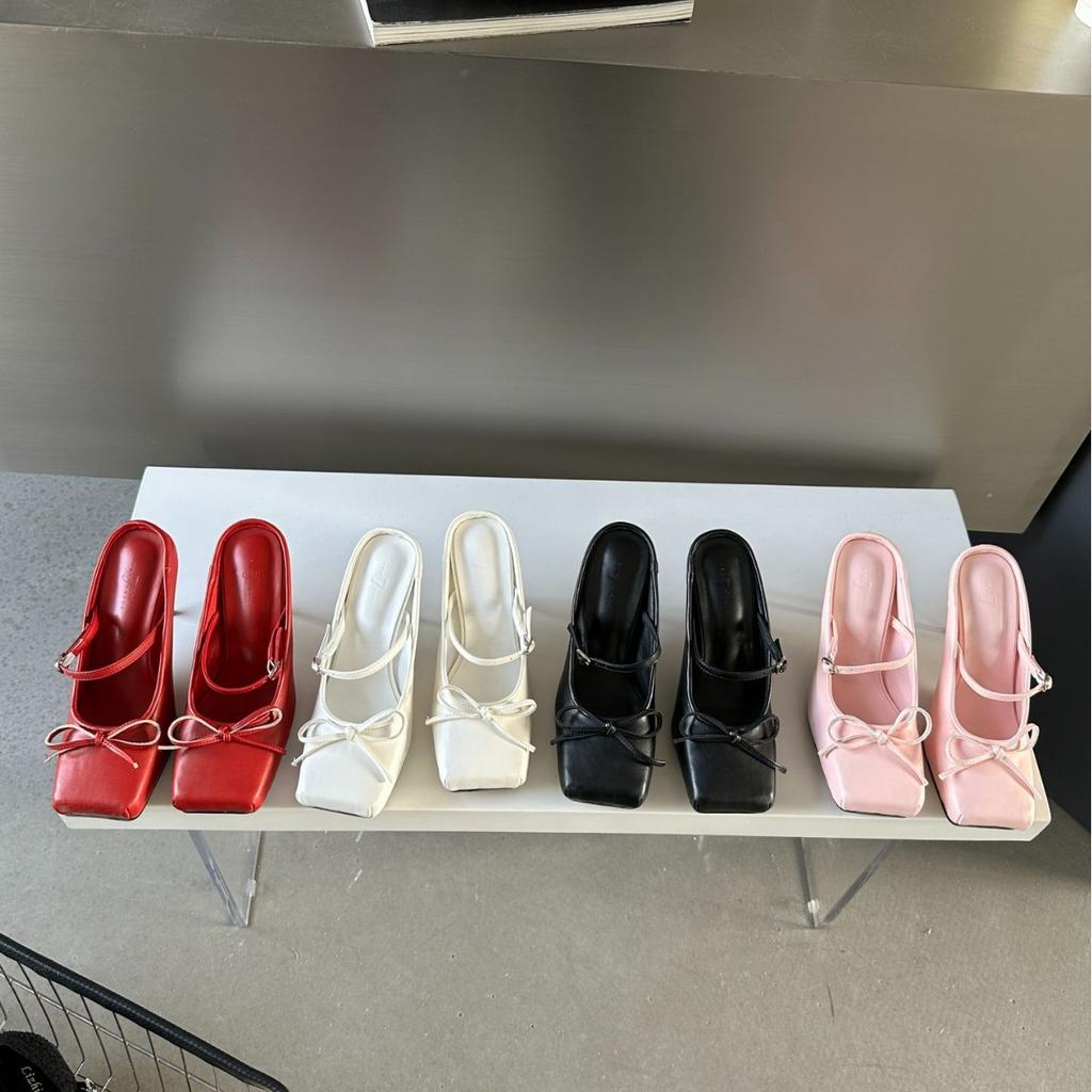 2025 Spring and Autumn New Fashion Versatile Flat Little Mary Jane Single Shoes Fairy Shoes French Gentle Evening