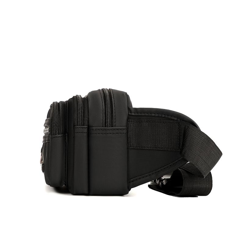 Men's Shoulder Crossbody Bag Multi-Layer Cash Register Waist Bag