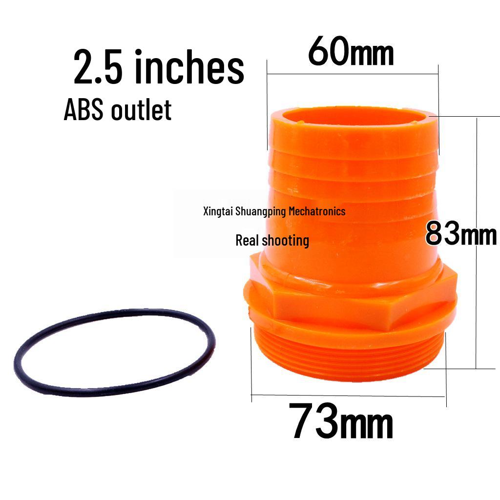 Thickened Plastic Male Thread Hose Connector Water Pump Adapter (4", 3", 1.5")