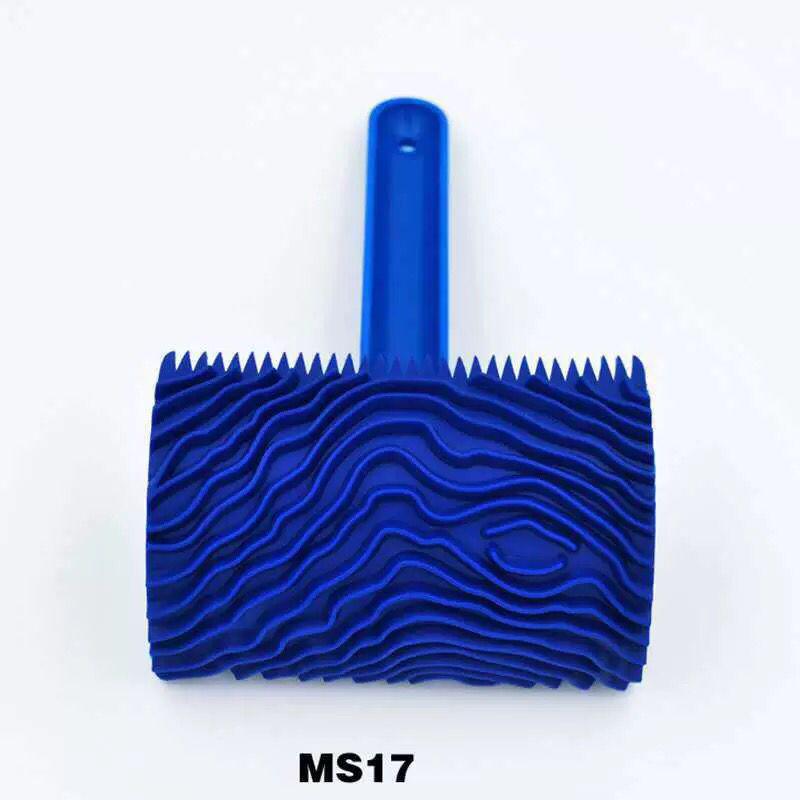 Wood Grain Roller Brush Tool for Imitation Wood Patterns - Rubber Mold for Wall Art