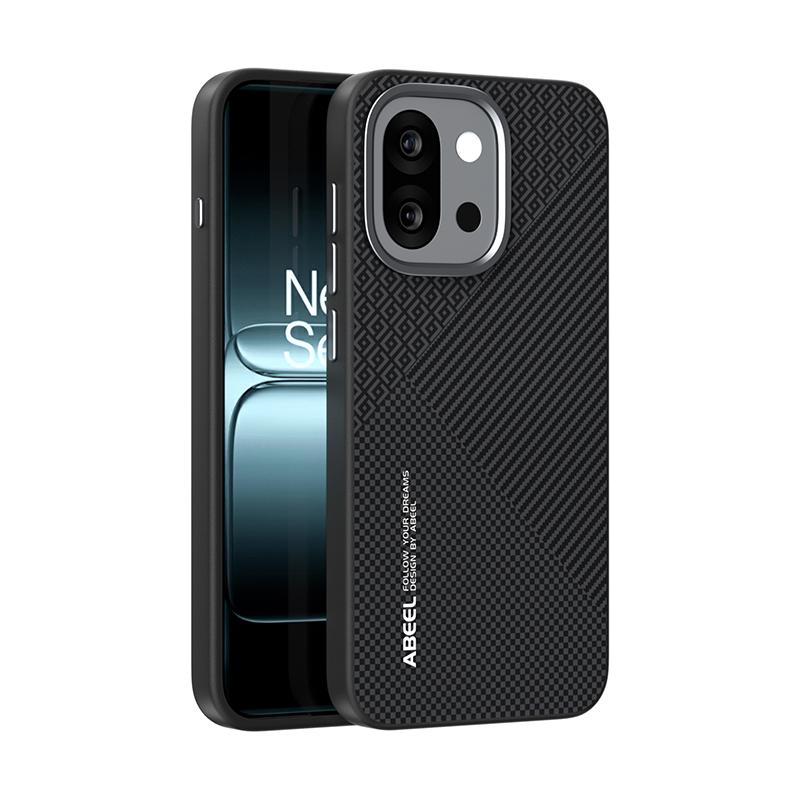 For Oneplus 13S 1+ 13T Case Magsafe Thin Carbon Fibre Style Lens Protection Bumper Leather Matte Grip Sturdy Case Cover Carcasa