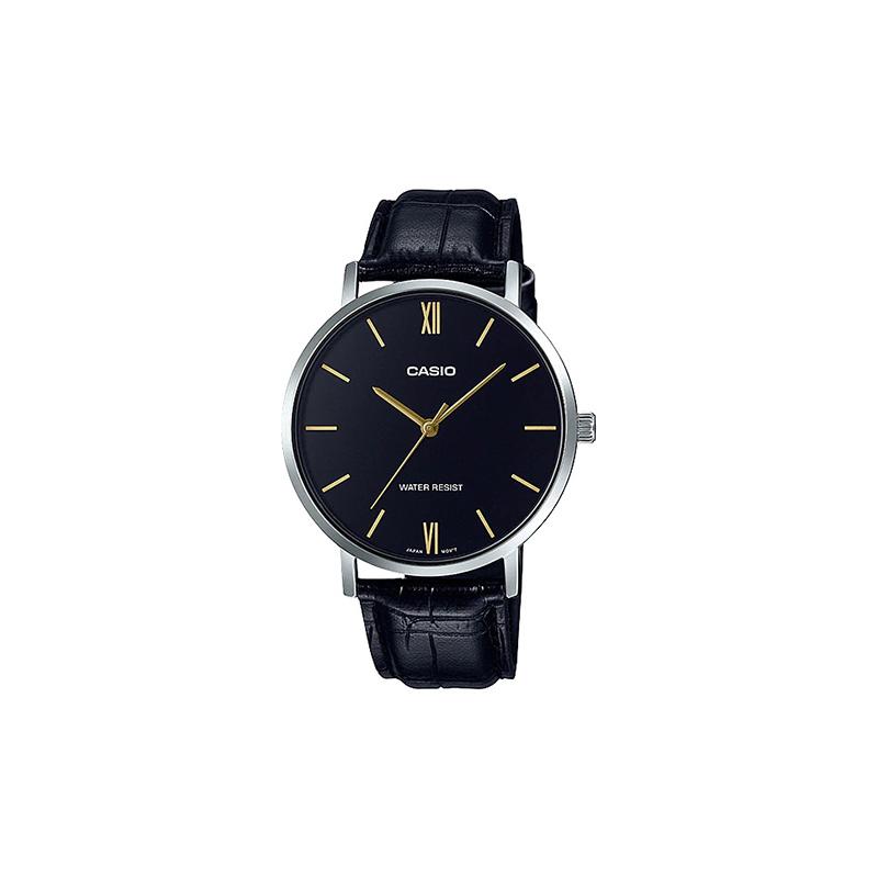Casio STANDARD Series Quartz Movement Leather Strap Japanese and Korean Watch Men s Watch Silver Dial MTP-VT01L-1B серебряный
