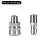 2Pcs/Set Stainless 3/8" 1/4" Quick Connector & Plug With NPT3/8 NPT1/4 Male Female Fitting Thread High Pressure Washer Accessories