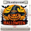 Party Backdrop Halloween Flat Banners Pumpkin Witch Witches Bats Colors Parties Photo Background Decor Front Door Decor