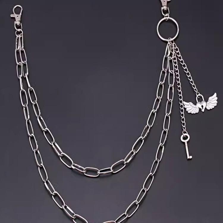 Men'S And Women'S Trousers, Waist Chain Decorative Belt Accessories, Punk Chain Chain Jk Street Hip Hop