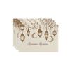Set of 4 Ramadan Kareem Lanterns Featuring a Moon Design, These Placemats Are Machine Washable, Heat Resistant, And Easy to Clean
