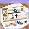 Wooden Alphabet Puzzle Educational Toy For Children Learning Word Building