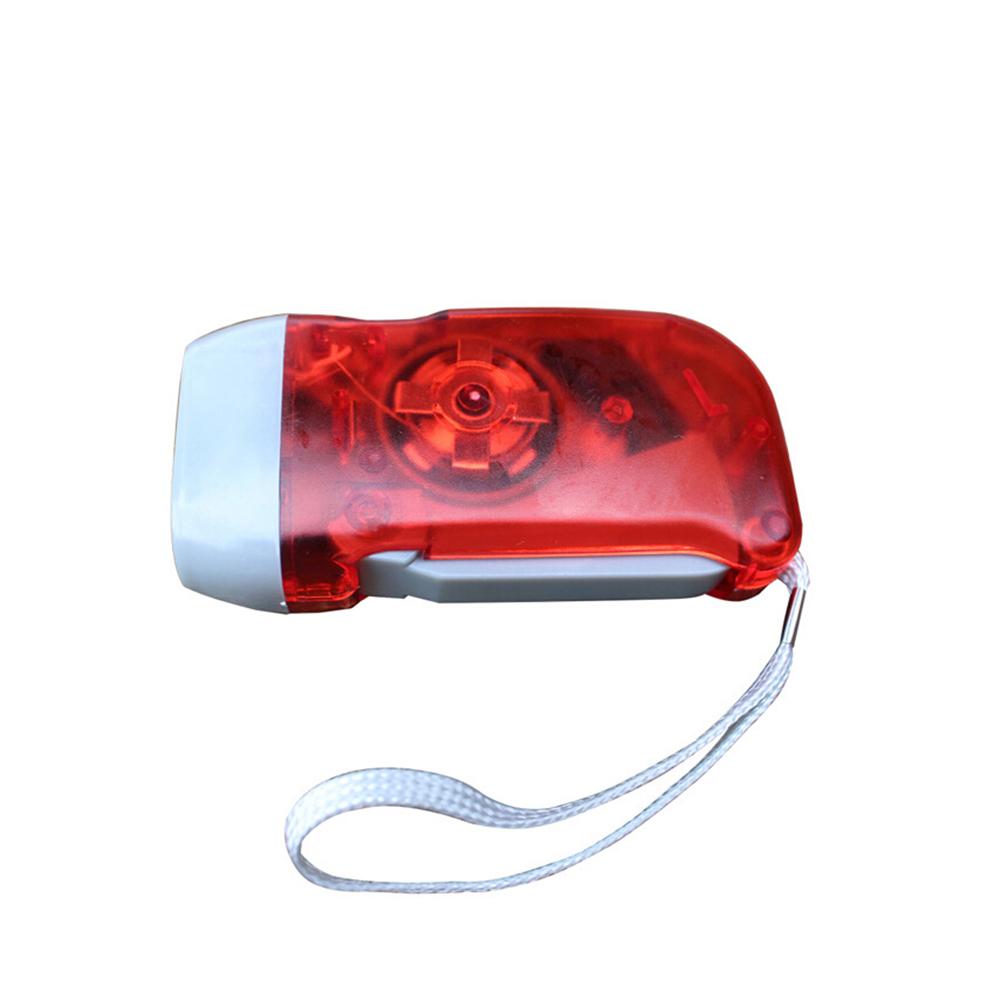 Hand Crank Torch Portable Mini Led Flashlight Night Light With Lanyards For Outdoor Mountaineering Camping