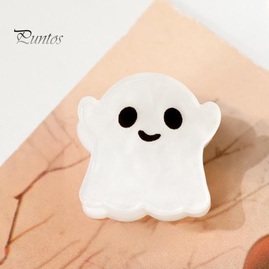 Black Cat Spider Witch Hat Accessories Halloween Cartoon Hair Clips for Women Girls, Acrylic Glitter Pumpkin/Ghost/Bat/Cat Reliable Clamping