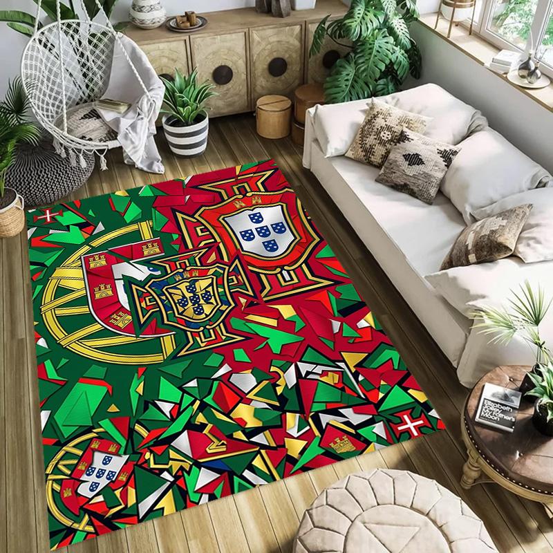 Portuguese Heritage Emblem carpet printing Living room and bedroom mats Doormat Dormitory decoration Christmas gifts