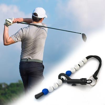 Portable Golf Score Counter with Hook Shiny Rhinestones Bead Bracelet Golf Stroke Counter Professional Golf Scoring Supplies Women Bag Accessories