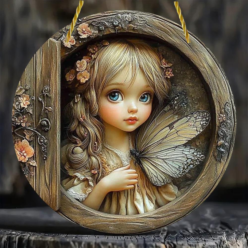 20Cm Acrylic Material Flat 2D Ornament, Pendant Decoration, Elegant Art Decoration, Suitable for Restaurants, Bars, Homes, Shops, Room Decoration