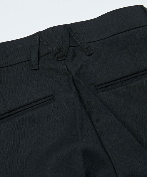Moseu Wool Setup Semi-Wide Pants_Khaki