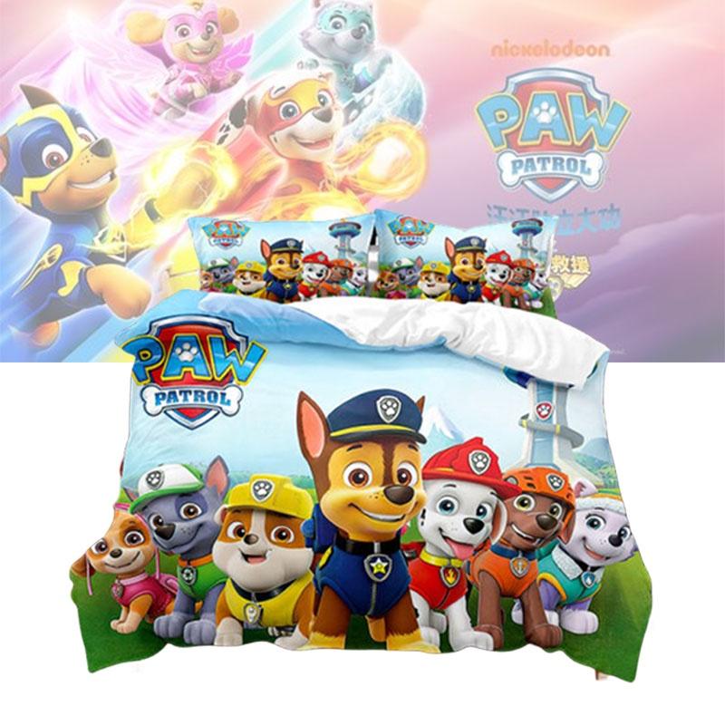 Povlečení Tlapková patrola Polyesterové ložní prádlo pro děti Obsahuje 1 povlak na polštář a 1 povlak na přikrývku Velikost 135x200cm