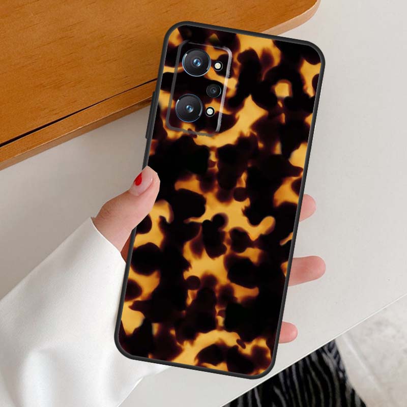 Tortoise Shell Pattern For Realme 15 Pro GT7 GT6 10 11 12 13 14 Pro Plus C67 C63 C61 C55 C51 C53 C35 C75 C65 Case