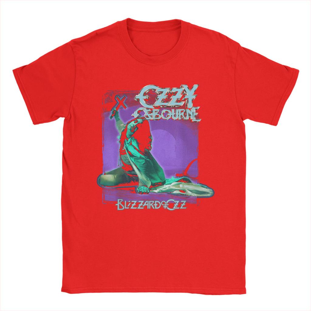 Herren Heavy Metal Rock Ozzy Osbourne Pastell Blizzard T-Shirts Tops Sommer Kurzarm T-Shirt O-Ausschnitt T-Shirt Neuankömmling