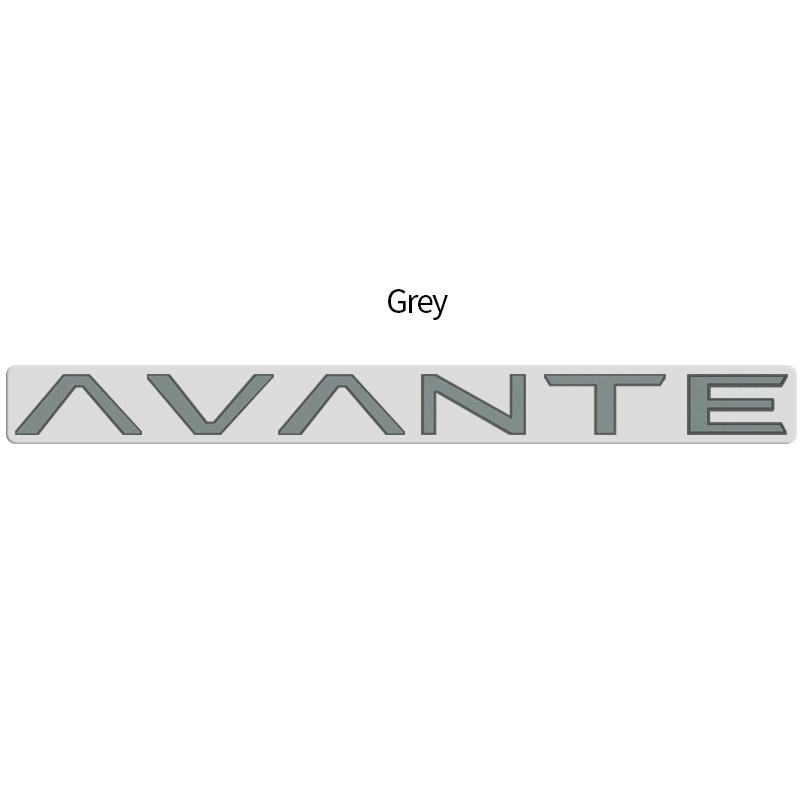AAWB1 AAPR1 Glossy Black Compatible Compatible for AVANTE Letter Metal Logo Badge 3D Stickers Trunk Emblem Decal Decoration Car Styling Accessories