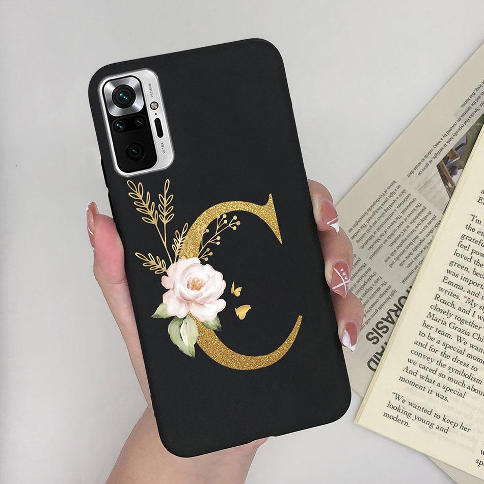 Cute Letters Case For Xiaomi Redmi Note 10 Pro Max 10S 10 S Soft Silicone Back Protective Cover Ultra Thin Slim Phone Case Funda