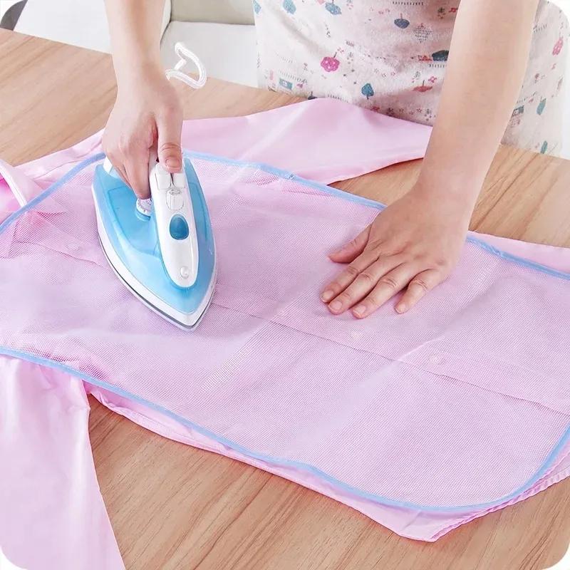 1pc Cloth Protective Press Mesh Insulation Ironing Board Mat Cover Against Pressing Pad Mini Iron Random Colors