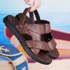 Summer breathable men's shoes 2025 new non-slip soft-soled cool slippers men's casual versatile and dual-purpose outer wear beach shoes