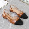 Scarpe Décolleté da Donna Taglia Grande Colore Fashion Bloccato Comode Morbide Sandali Slingback con Tacco Alto Eleganti Versatili Scarpe da Sera Festa