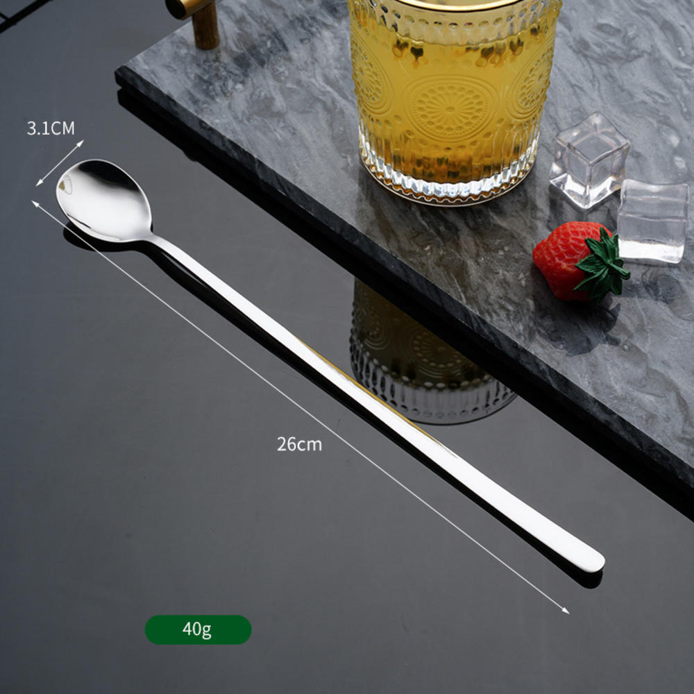 Long Handle Cocktail Stirrers Bartender Mixing Stick Spoon Stainless Steel Barman Kit Accessories Whisky Shaker Bar Kitchen 5