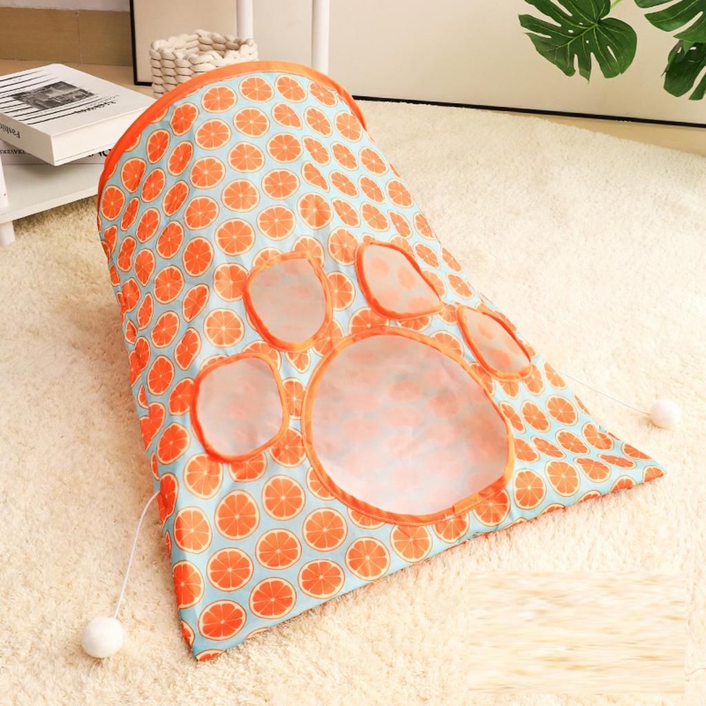 Tunnelbeutel-Spielzeug mit Knisterpapier und hängender Maus, interaktives Versteckspiel für drinnen s (V1)